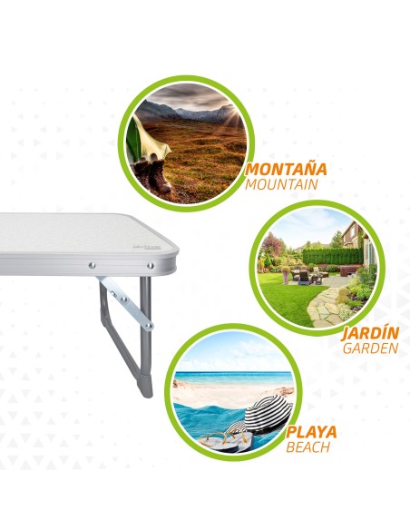 Mesa baixa dobrável para camping e praia - Distria