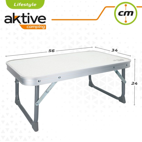Mesa baixa dobrável para camping e praia - Distria