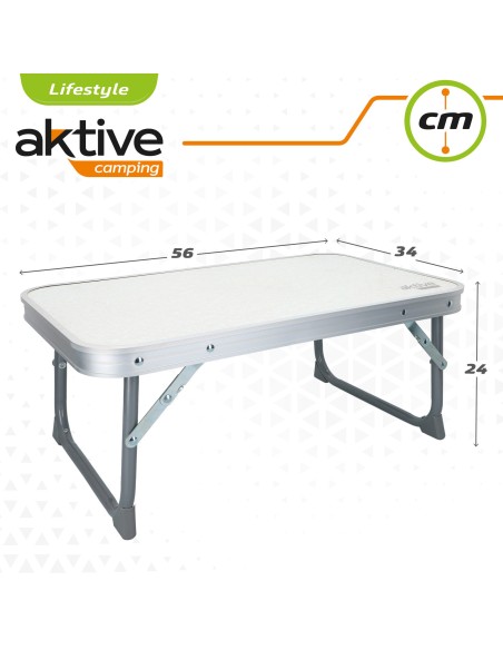 Mesa baixa dobrável para camping e praia - Distria