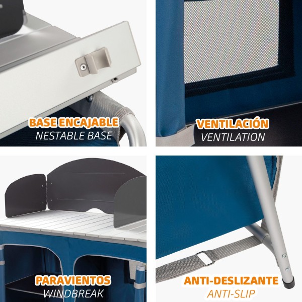 Móveis dobráveis para vento- Camping | Distria