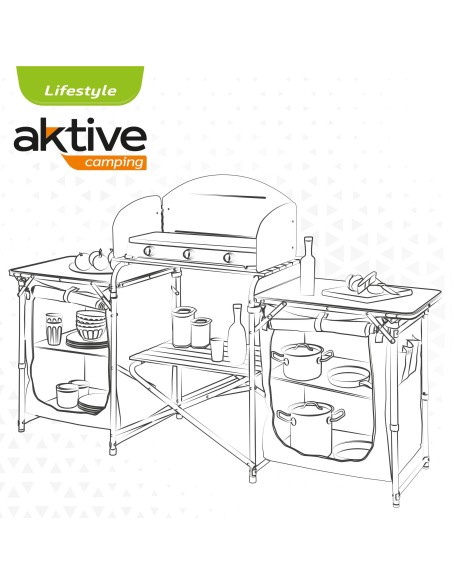 Armário de cozinha Aktive-Camping | Distria