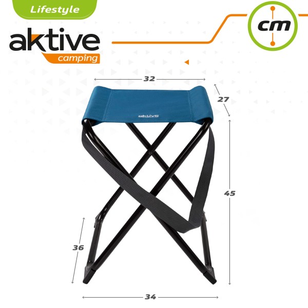 Banqueta dobrável e portátil para camping | Distria.com
