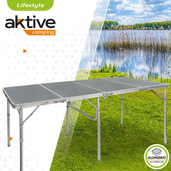 Mesa grande dobrável multiuso para camping da Aktive | Distria.com