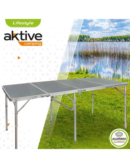 Mesa grande dobrável multiuso para camping da Aktive | Distria.com