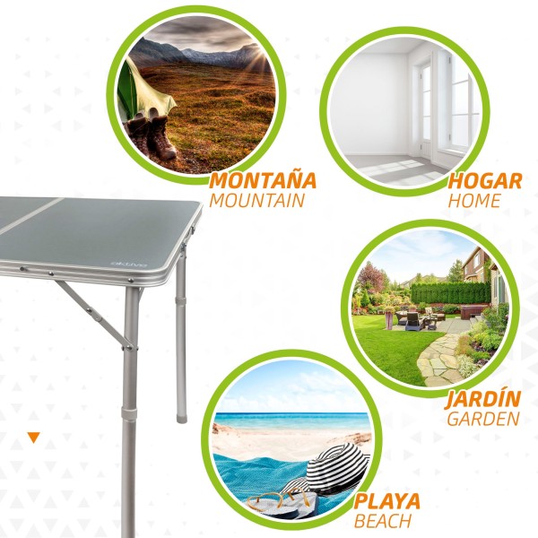 Mesa grande dobrável multiuso para camping da Aktive | Distria.com