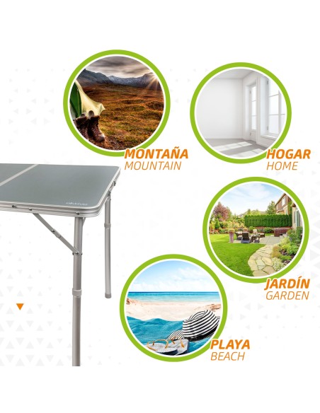 Mesa grande dobrável multiuso para camping da Aktive | Distria.com
