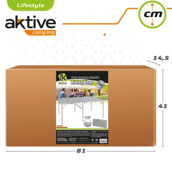 Mesa grande dobrável multiuso para camping da Aktive | Distria.com