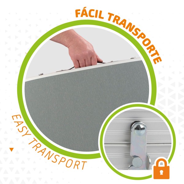Mesa grande dobrável com altura regulável Aktive | Distria.com
