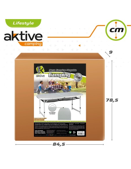 Mesa grande dobrável com altura regulável Aktive | Distria.com