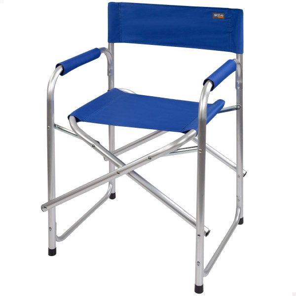 Cadeira de diretor dobrável azul Aktive | Distria