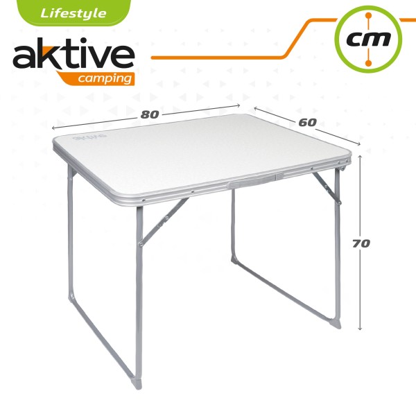 Conjunto de mesa e 2 cadeiras dobráveis de camping | Distria