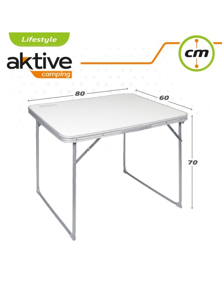 Conjunto de mesa e 2 cadeiras dobráveis de camping | Distria