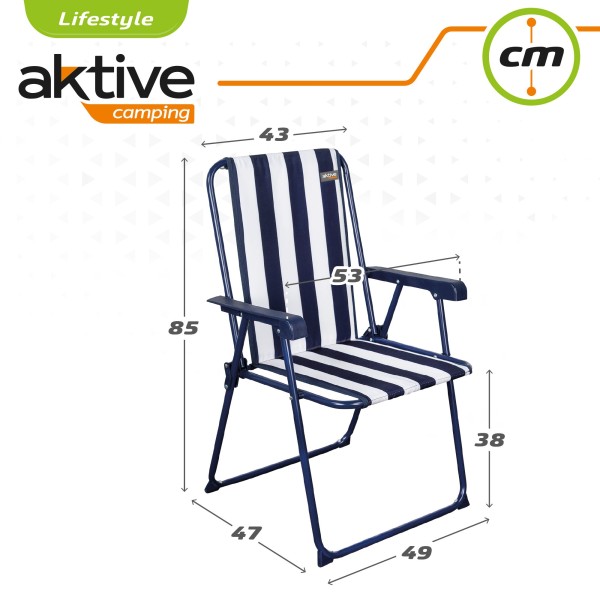 Conjunto de mesa e 2 cadeiras dobráveis de camping | Distria