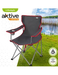 Cadeira dobrável de aço para camping | Distria 2