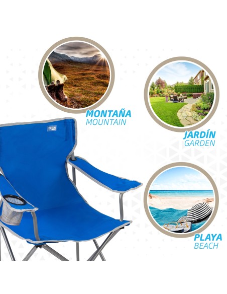Cadeira de camping dobrável resistente | Distria