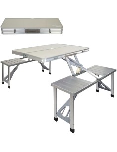 Mesa de camping com bancos - Mesas dobráveis | Distria
