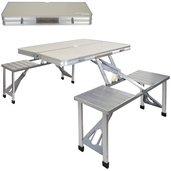 Mesa de camping com bancos - Mesas dobráveis | Distria