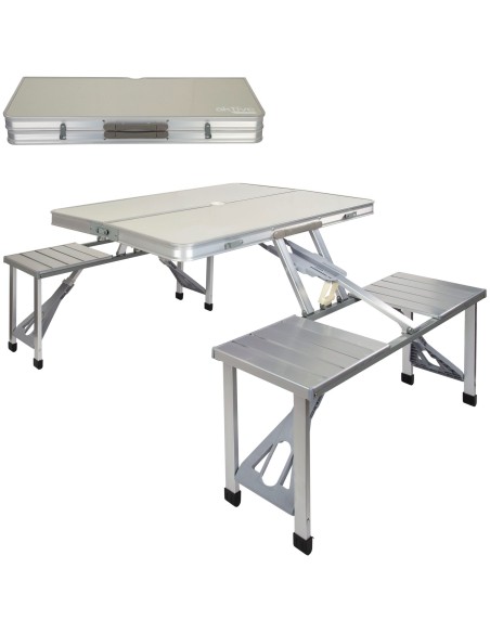 Mesa de camping com bancos - Mesas dobráveis | Distria