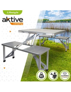 Mesa de camping com bancos - Mesas dobráveis | Distria 2