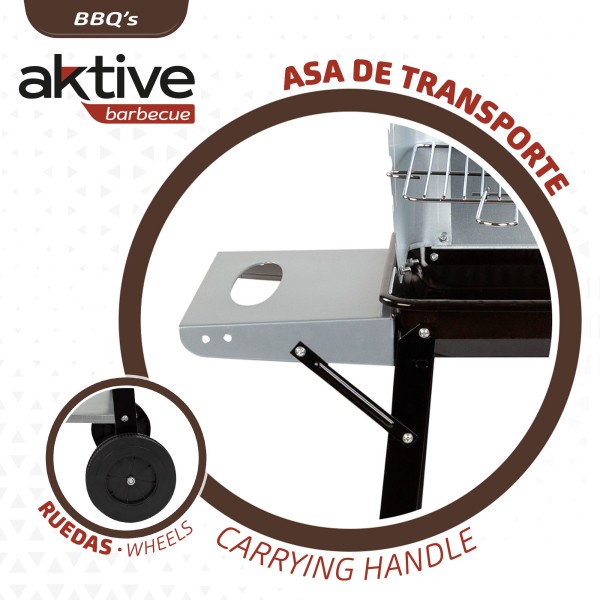 Churrasqueira a carvão 4 posições Aktive | Distria