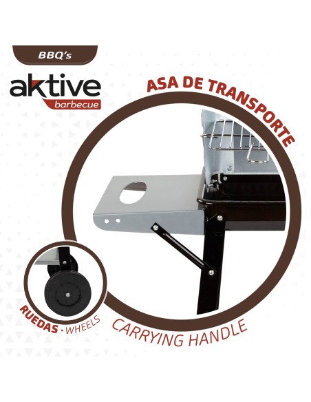 Churrasqueira a carvão 4 posições Aktive | Distria