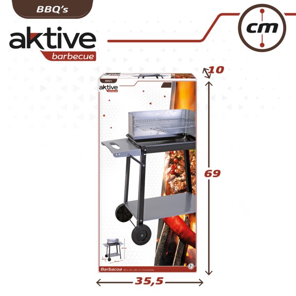Churrasqueira a carvão 4 posições Aktive | Distria