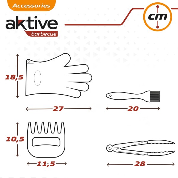 Conjunto de acessórios de churrasco | Distria
