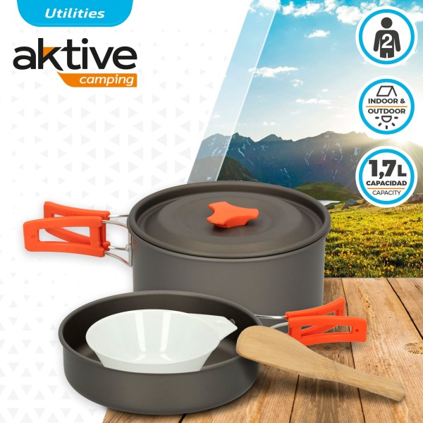 Conjunto de utensílios de cozinha para camping | Distria