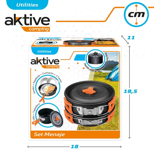 Conjunto de utensílios de cozinha para camping | Distria