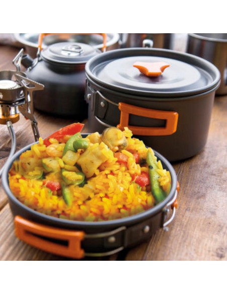 Conjunto de utensílios de cozinha para camping | Distria