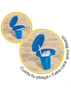 Cinzeiro de praia ecológico - acessórios de praia | Distria 2