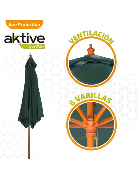 Guarda-sol de madeira para terraço vários modelos | Distria