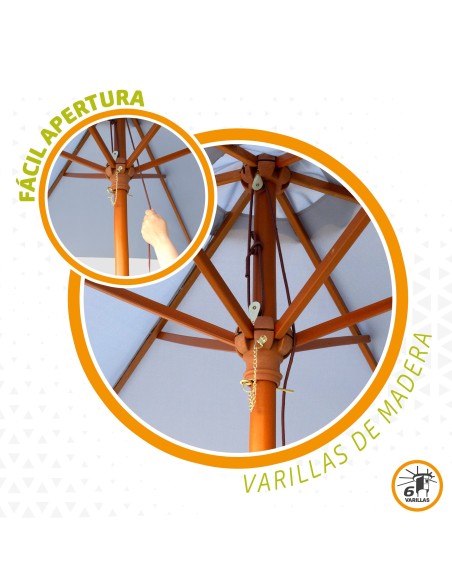 Guarda-sol de madeira | Distria