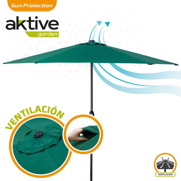 Guarda-chuva de jardim com manivela| Distria