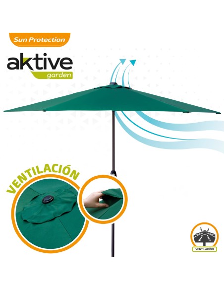 Guarda-chuva de jardim com manivela| Distria