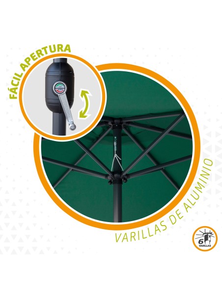 Guarda-chuva de jardim com manivela| Distria