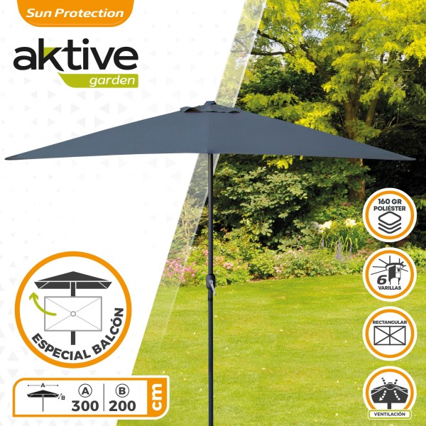 Guarda-chuva retangular para jardim | Compra segura | Distria.com