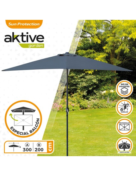 Guarda-chuva retangular para jardim | Compra segura | Distria.com