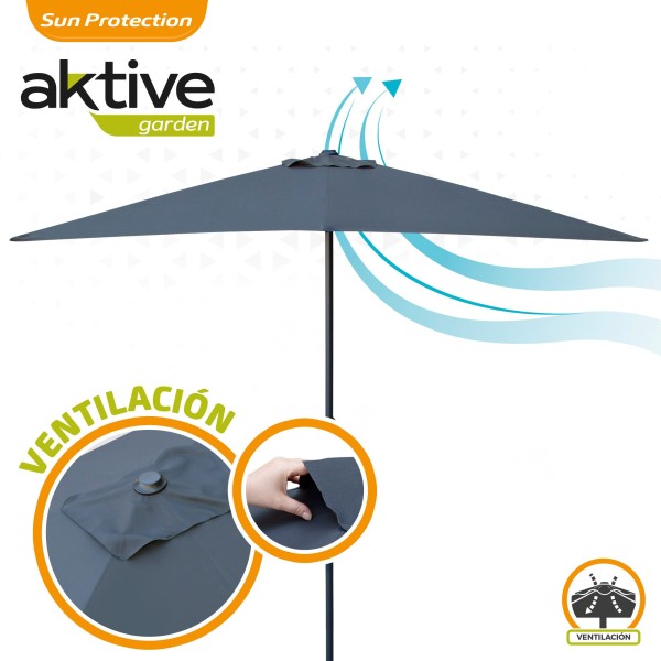 Guarda-chuva retangular para jardim | Compra segura | Distria.com
