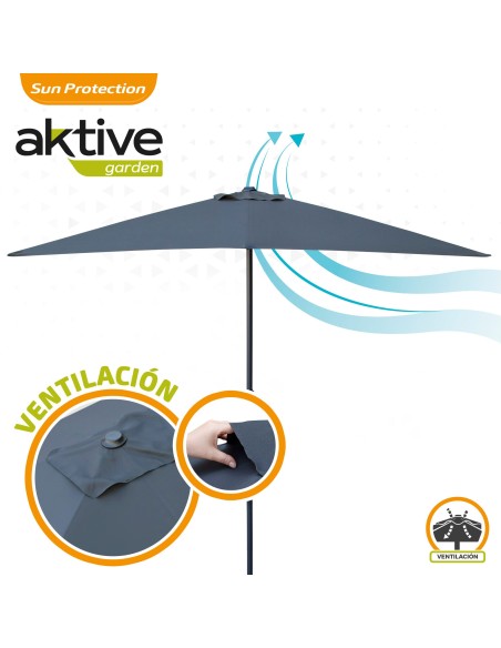 Guarda-chuva retangular para jardim | Compra segura | Distria.com