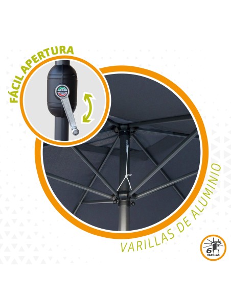Guarda-chuva retangular para jardim | Compra segura | Distria.com