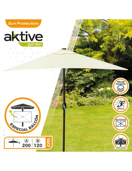 Guarda-chuva retangular para jardim | Jardim Aktive | Distria