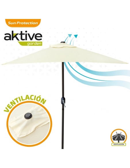 Guarda-chuva retangular para jardim | Jardim Aktive | Distria