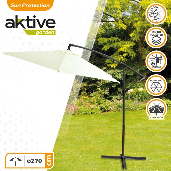 Guarda-sol de jardim excêntrico - Aktive | Distria