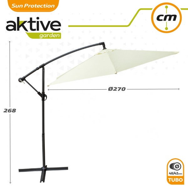 Guarda-sol de jardim excêntrico - Aktive | Distria