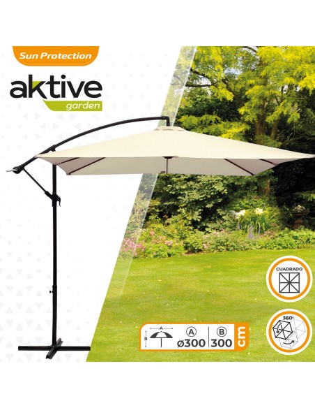 Aktive Garden Eccentric Square Parasol | Distria
