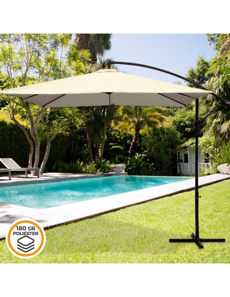 Aktive Garden Eccentric Square Parasol | Distria