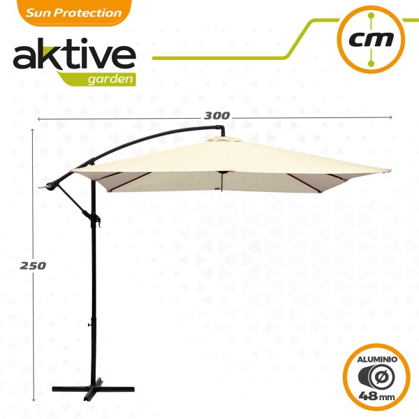 Aktive Garden Eccentric Square Parasol | Distria