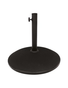Base circular guarda-sol em cimento e aço 25 kg | Distria