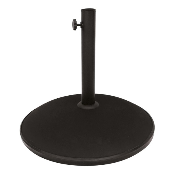 Base circular guarda-sol em cimento e aço 25 kg | Distria
